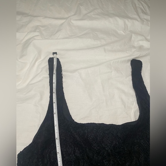 🎈Laced bodycon whimsical goth fringes casual party night out black dress - Picture 6 of 8